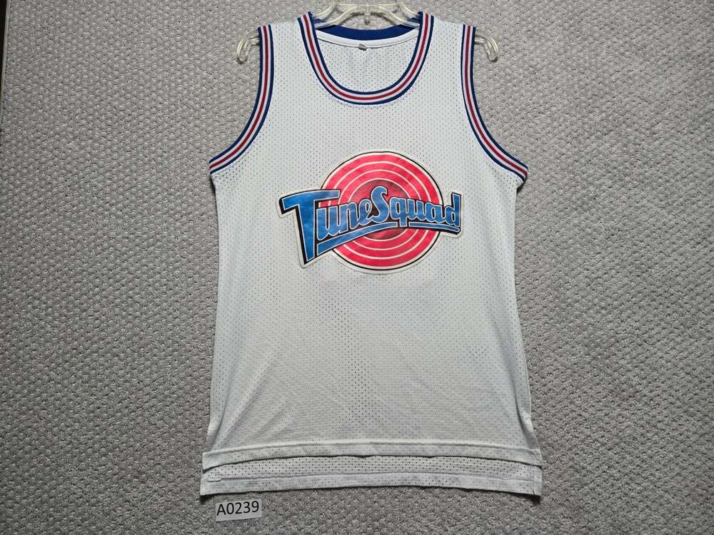 Space Jam Tune Squad Lola Bunny #10 White Stitched Basketball Jersey Size S